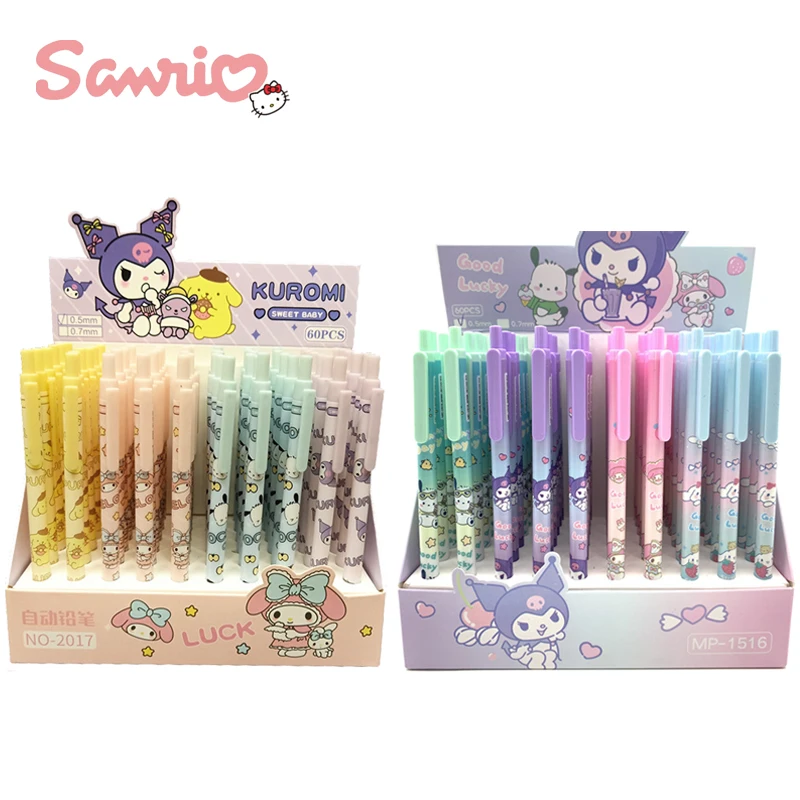 Kawaii My Melody Kuromi Automatic Pencils Lápices Student School Supplies Stationery Wholesale
