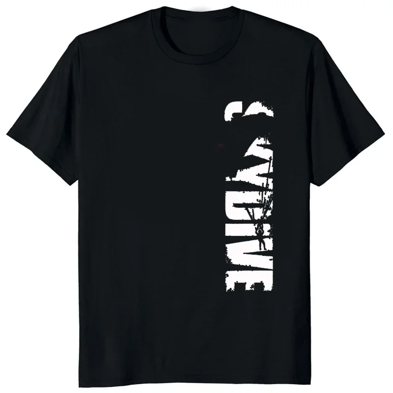 Футболка мужская с надписью винтажная тенниска парашютом коротким рукавом