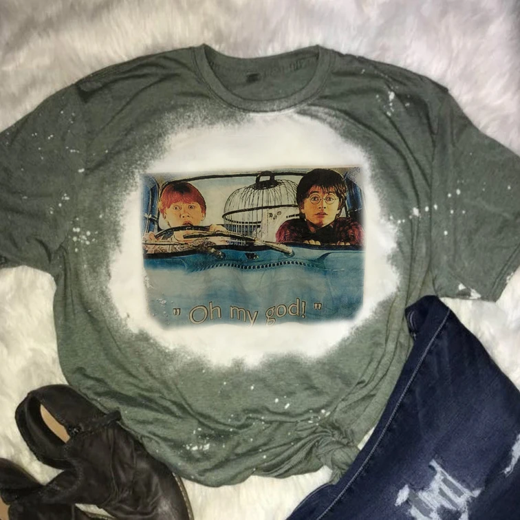 

HP Casual short-sleeved printed T-shirt