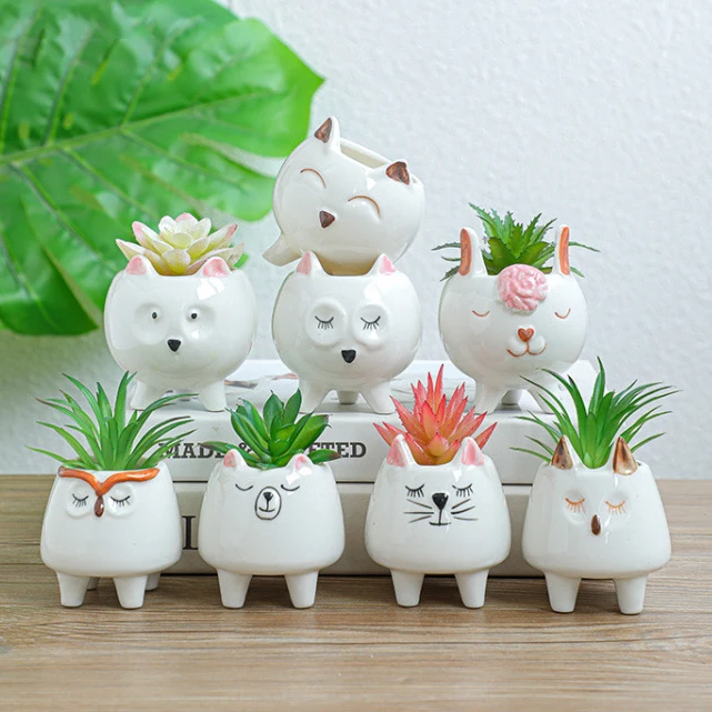 

Милая Детская керамическая плантация, домашний декор, настольные украшения, бонсай, украшение