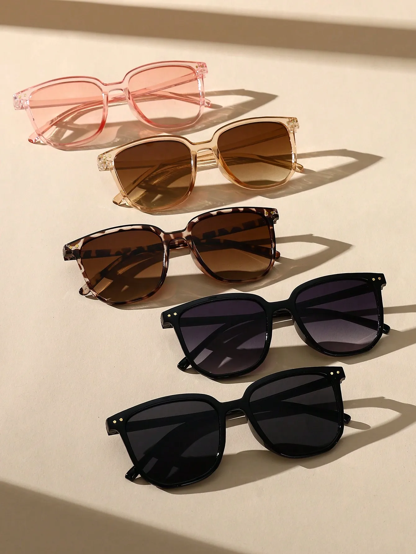 Очки солнцезащитные Унисекс Классические в современном простом стиле 5 шт.