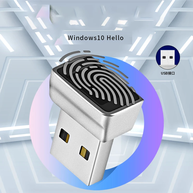 

USB-модуль для считывания отпечатков пальцев для Windows 7,8,10,11 Hello, биометрический сканер навесной замок для ноутбуков и ПК