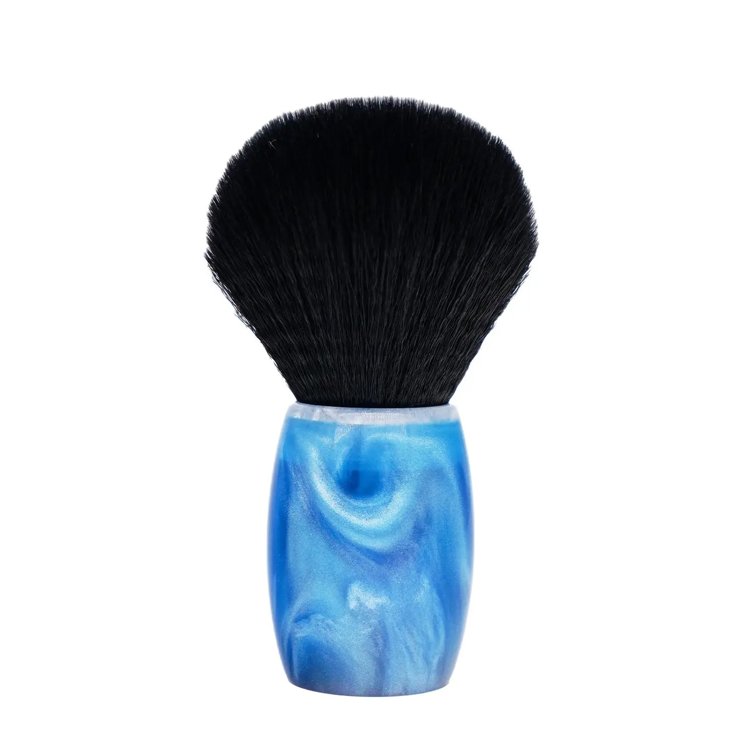 Boti Shaving Brush Pure Black Synthetic Hair Knot and Star Sea Resin Handle Men's Beauty Beard Tools