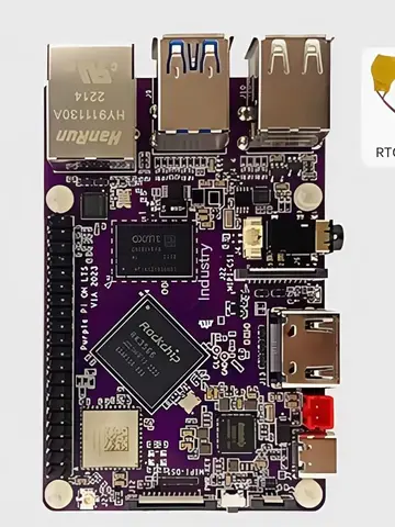 Фиолетовый Pi OH Rockchip RK3566 Плата разработки Hongmeng с открытым исходным кодом Android Linux AI Программирование Встроенный обучающий комплект