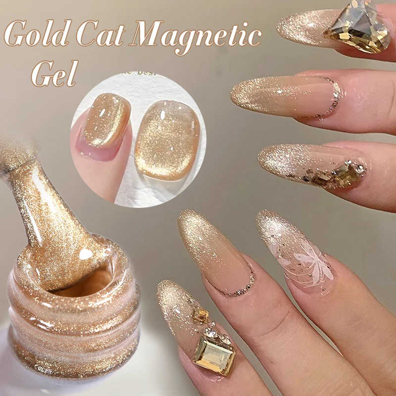 Фото BORN PRETTY 10 мл Магнитный гель-лак Rose Gold Cat Розовый Оранжевый Soak Off UV LED Varnis Полуперманентный для дизайна ногтей в домашних условиях №3
