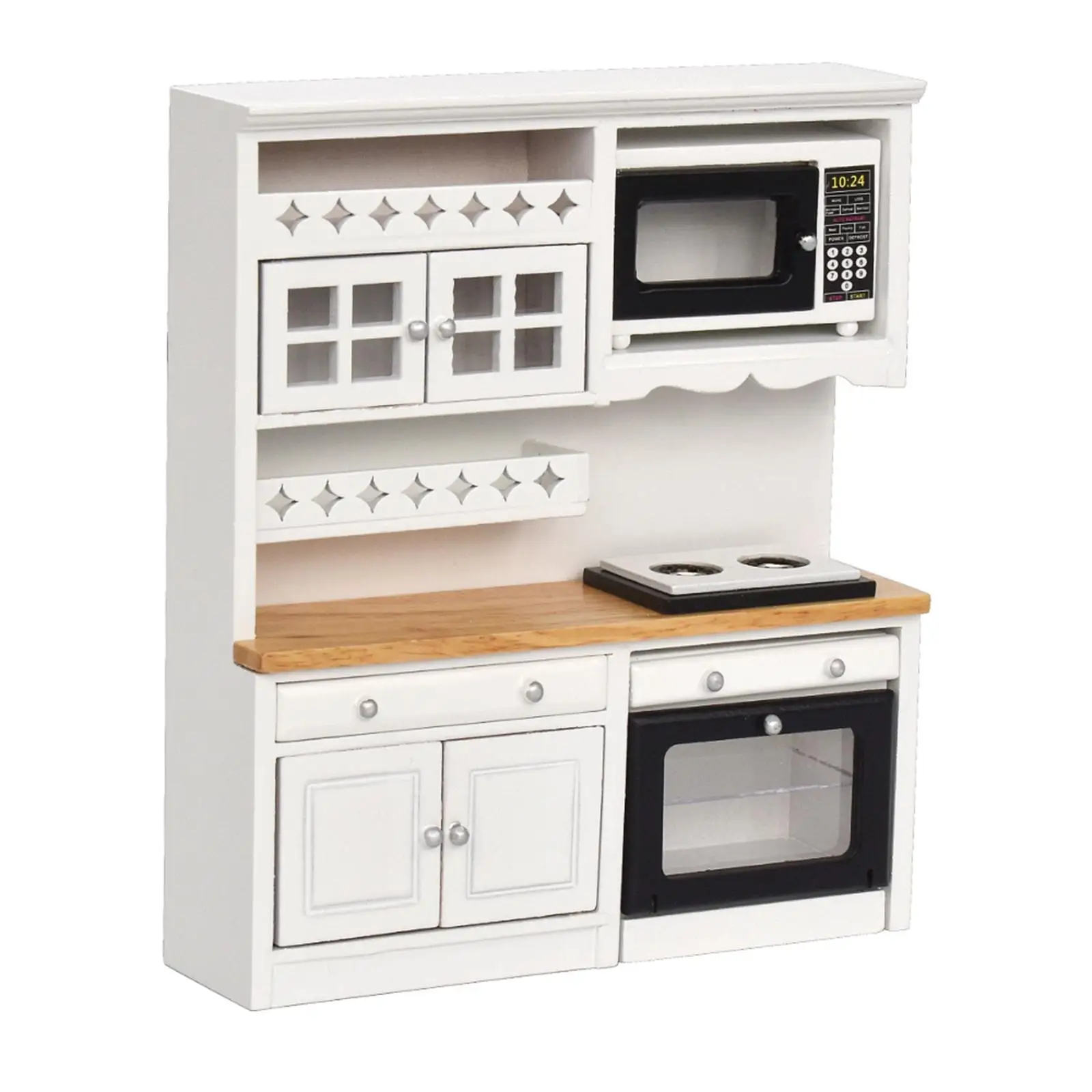 

Миниатюрный Кукольный дом, кукольный дом, кухонная мебель, набор для ручной работы