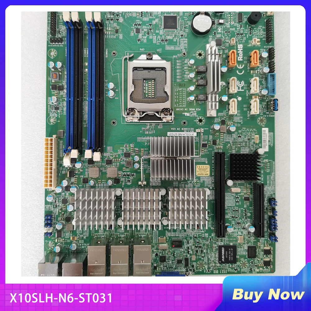 

X10SLH-N6-ST031 REV:1.02 For Supermicro Server Workstation Motherboard