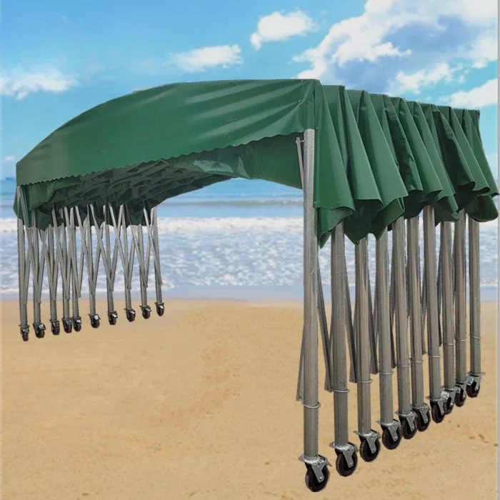 Открытый мобильный раздвижной тент