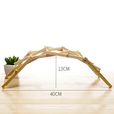Science and technology small production Bili bridge material package arch bridge model DIY scientific experiment manual steam