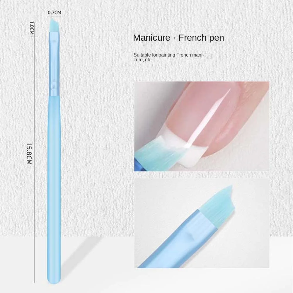 5 шт./набор нейлоновые кисточки для наращивания ногтей