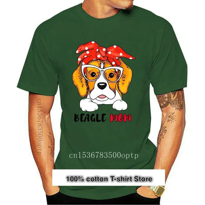 

Camiseta переключенная индивидуализированная для мужчин, хлопковая рубашка унисекс, одежда для улицы, хип-хоп, Beagle mom-beagle Dog