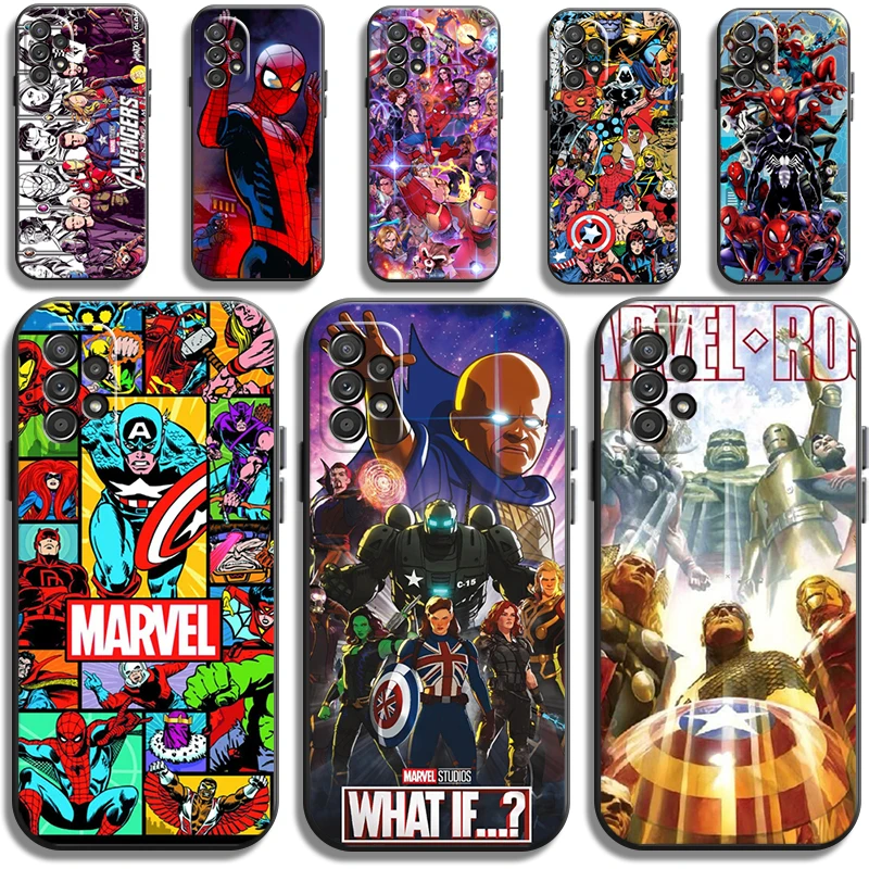 

Marvel Anime America Phone Cases For Samsung Galaxy S21 UItra S20 Lite S8 Plus S9 Plus S10 S10E S10 Lite M11 M12 Funda