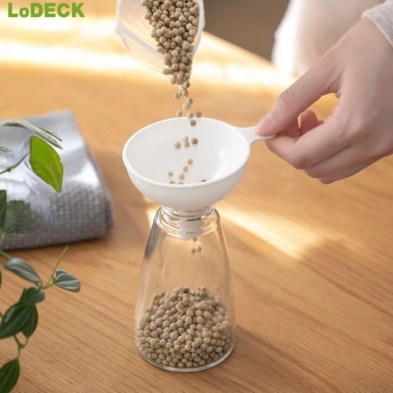 

Home Appliance Wide Mouth Liquid Funnel For Jars Food Grade PP Dispensing Funnels Oil Water Spices Kitchen Tools Gadgets
