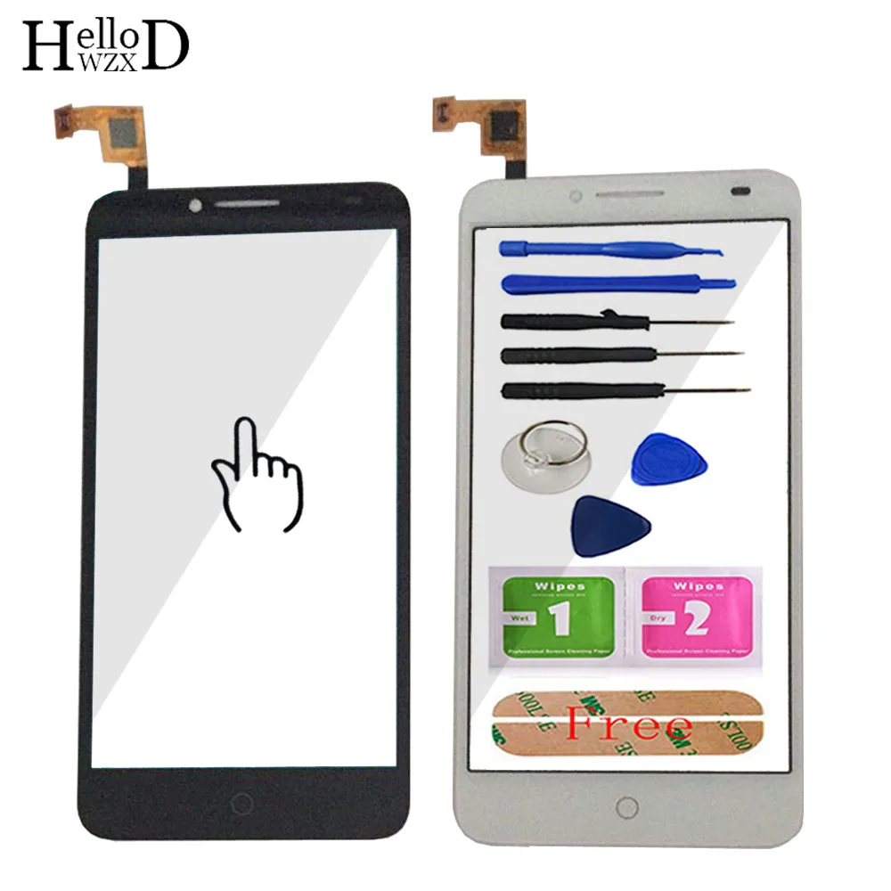 

Touch Screen Digitizer Front Glass Panel For Alcatel One Touch Fierce XL OT5054 5054 5054D Touch Screen Sensor Tools
