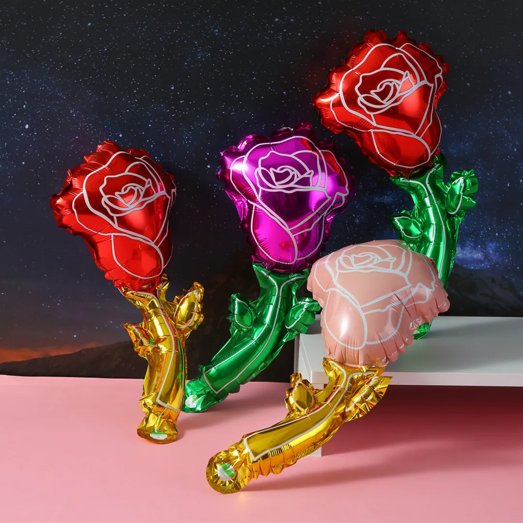 

50pcs Mini Rose Flower Balloons I Love You Mom Happy Mother's Day Birthday Party Mother's Day Decoration Party Supplies