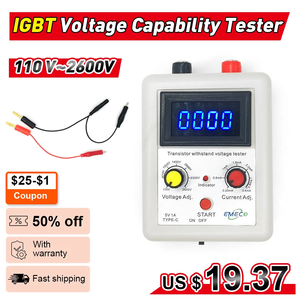 

Тестер напряжения MOV, IGBT, светодиодный дисплей