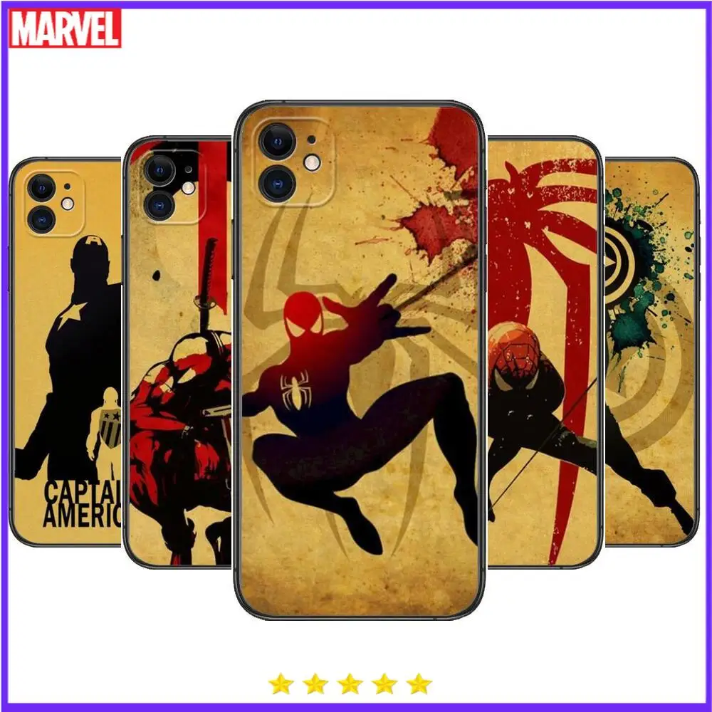 

spider man iron man Phone Cases For iphone 13 Pro Max case 12 11 Pro Max 8 PLUS 7PLUS 6S XR X XS 6 mini se mobile cell