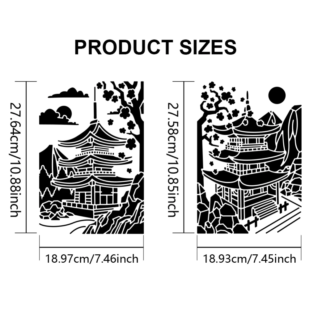 

2 шт. трафареты в стиле племени с бантом и стрелами, 11,7 × 8,3 дюйма, декоративный трафарет с перьями в стиле с кистью для рисования, стрела в стиле бохо