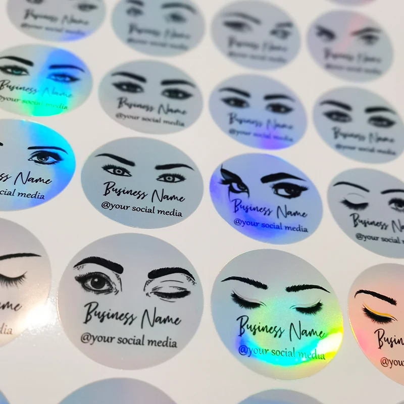 

Customized Holographic Sticker Shape LOGO/wedding Sticker/design Your Own Sticker Personalized Sticker Holographic Silver