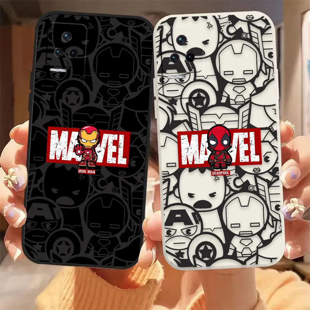 

Marvel Deadpool Iron Man Phone Case For Redmi K60E K60 K50 K40S K40 K30 K20 12C 10C 9A 9 8A 8 10X 10A 10 Pro 4G 5G Gaming Case