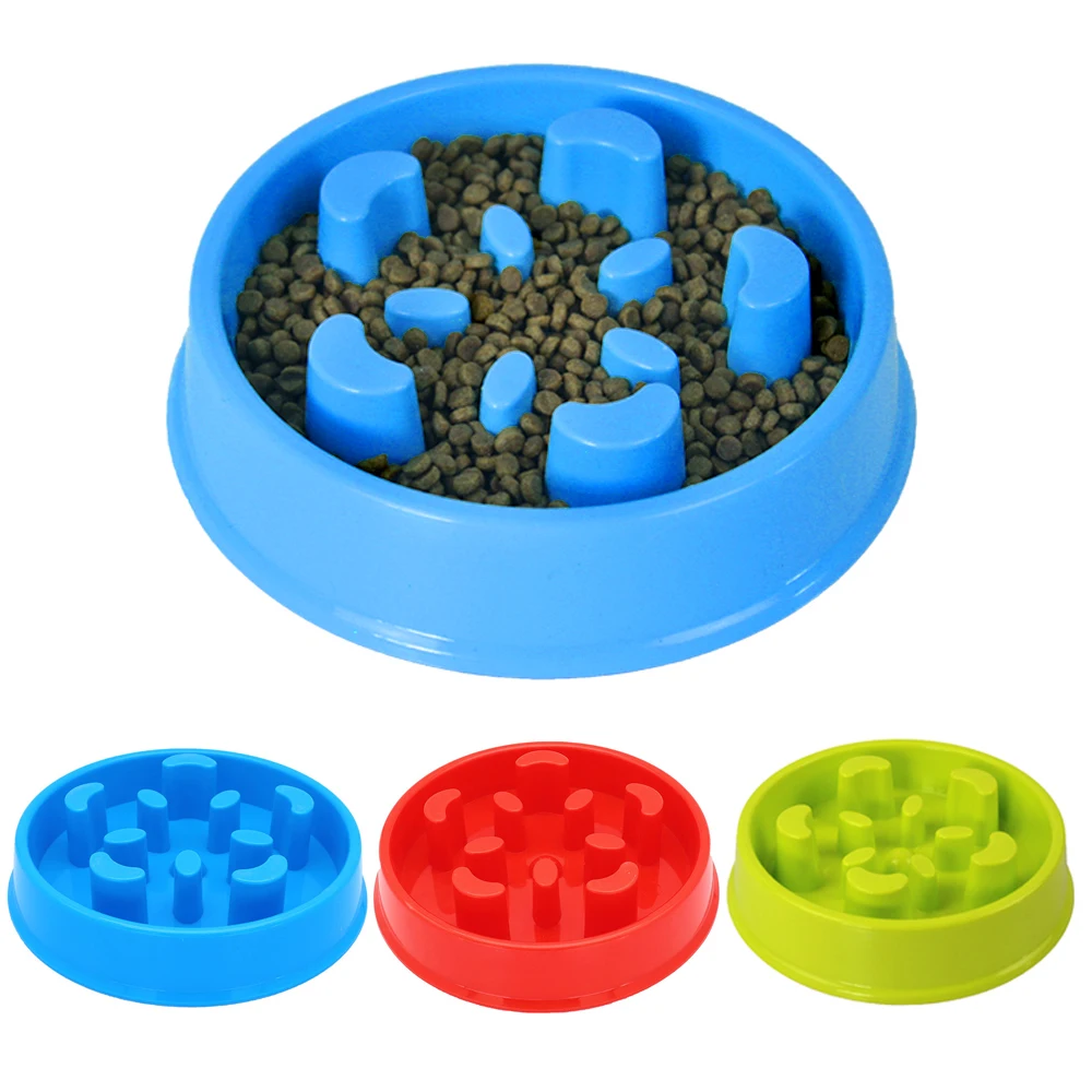 

Pet Dog Feeding Food Bowls Puppy Slow Down Eating Feeder Dish Bowl Prevent Obesity Pet Dogs Supplies Dropshipping