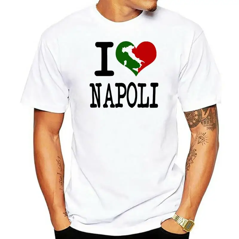Модные мужские футболки Cool I Love Napoli Lo0061 с 3D принтом 2022 высококачественные