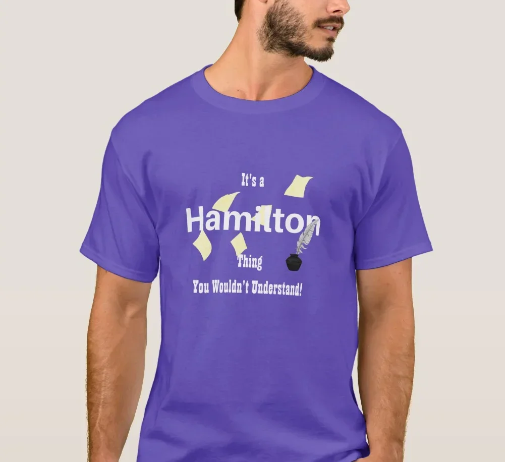 Футболка Это Hamilton Thing You Wouldn't Understand 100% хлопок с круглым вырезом летняя