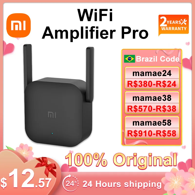 Оригинальный Wi-Fi-усилитель Xiaomi Pro Router 300M 2 4G ретранслятор Mi беспроводной сетевой