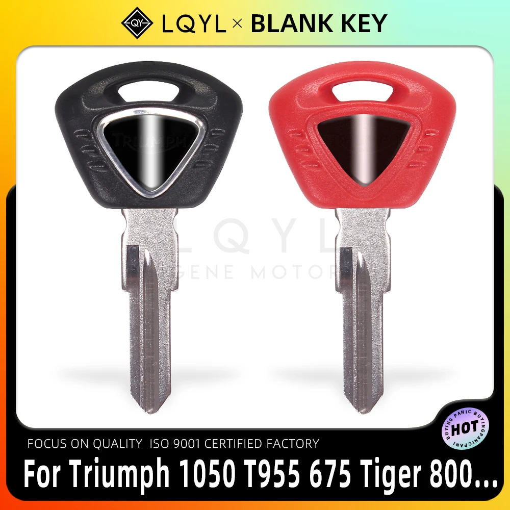 LQYL Blank Key Motorcycle Replace Uncut Keys For Triumph 1050 T955 Street Triple 600 675 Tiger 800  T100 T900 T800 T 100 120 900