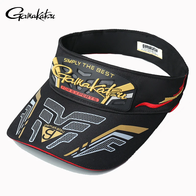 Gamakatsu Fishing Caps for Men Empty Top Hat Luya Sunshade Leak Top Sun Hat Sports Baseball Golf Cap Men's Panama Hat 2022 New