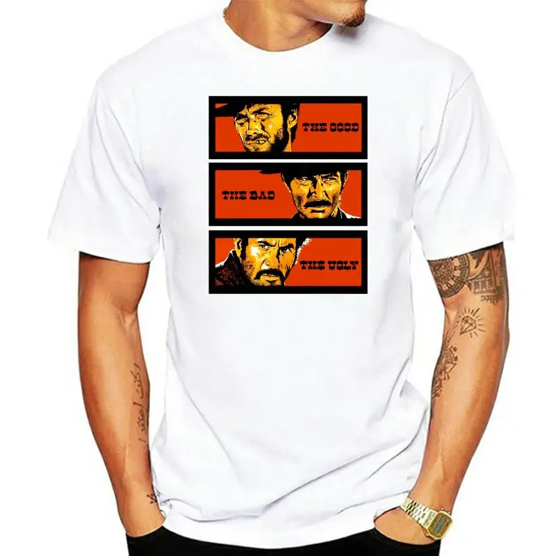 

The Good The Bad & The Ugly T-shirt 100% Premium Cotton Clint Eastwood Cotton Shirts Cheap Wholesale