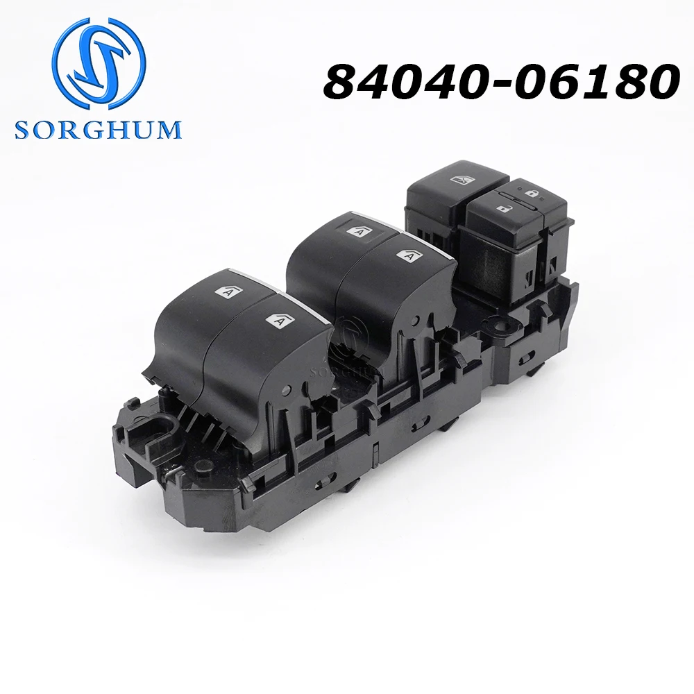 

SORGHUM 84040-06180 For Toyota Camry C-HR 2018 2019 2020 Left Electric Power Window Switch Master Control Button Car Accessories