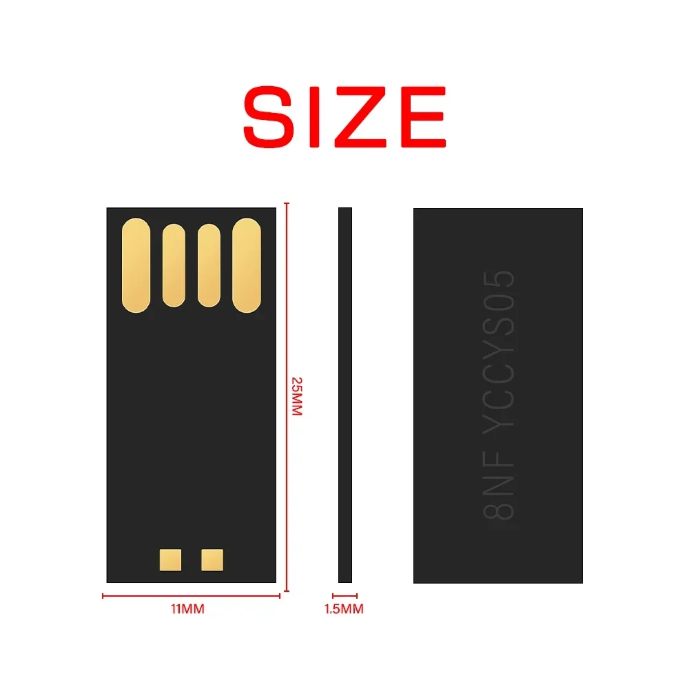 5 шт. Impermeabile Di Memoria Flash 32 64 ГБ USB 2.0 Corto Lungo Bordo Udisk Semi-finito Chip Pendrive All'ingrosso Della Fabôt