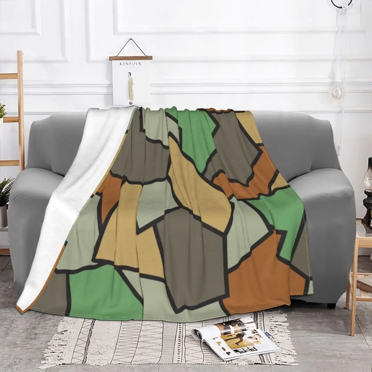 Немецкое камуфляжное одеяло с 3D принтом мягкое Фланелевое флисовое теплое