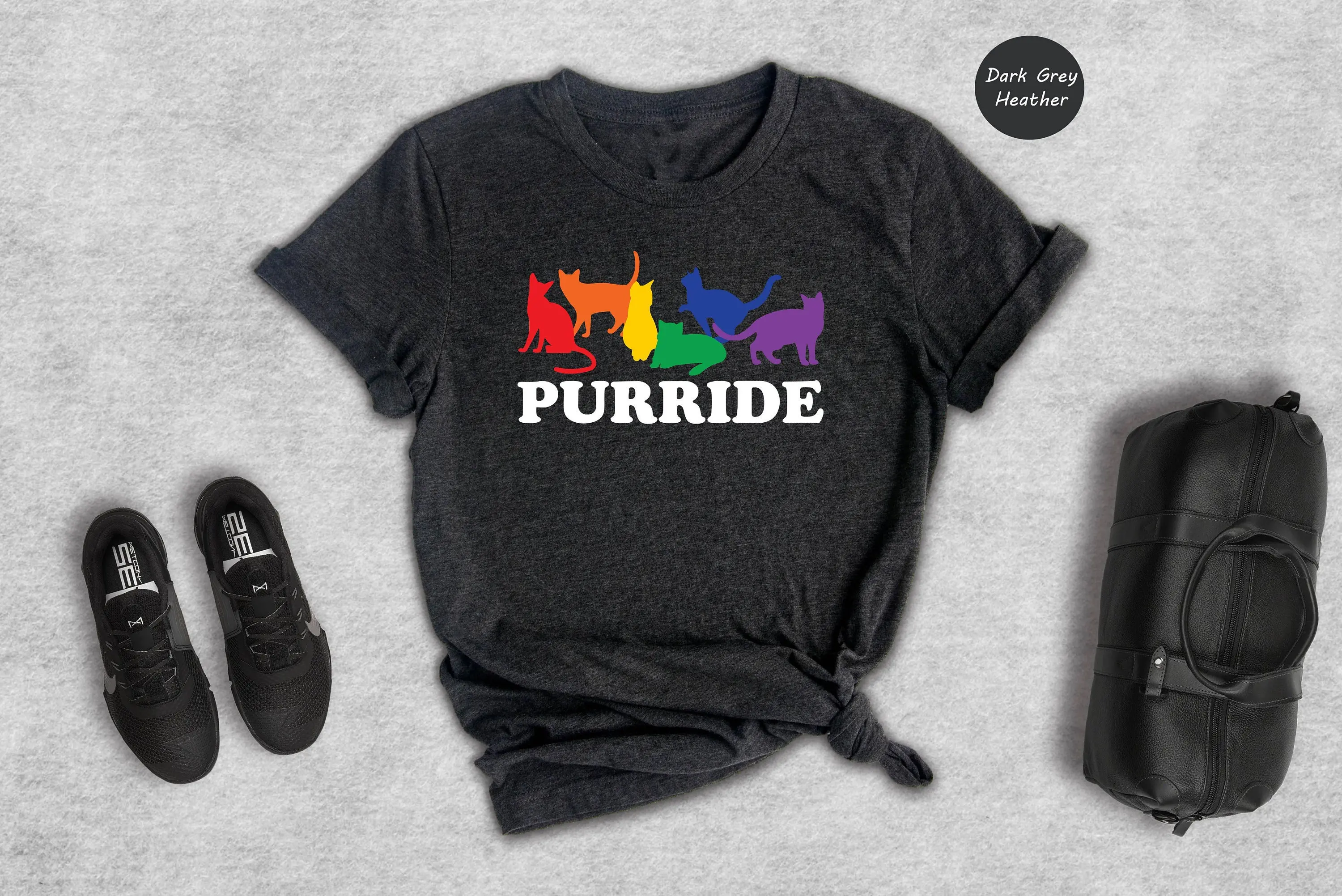 Футболка Purride ЛГБТ Rainbow CaT Equality Pride Month Queer