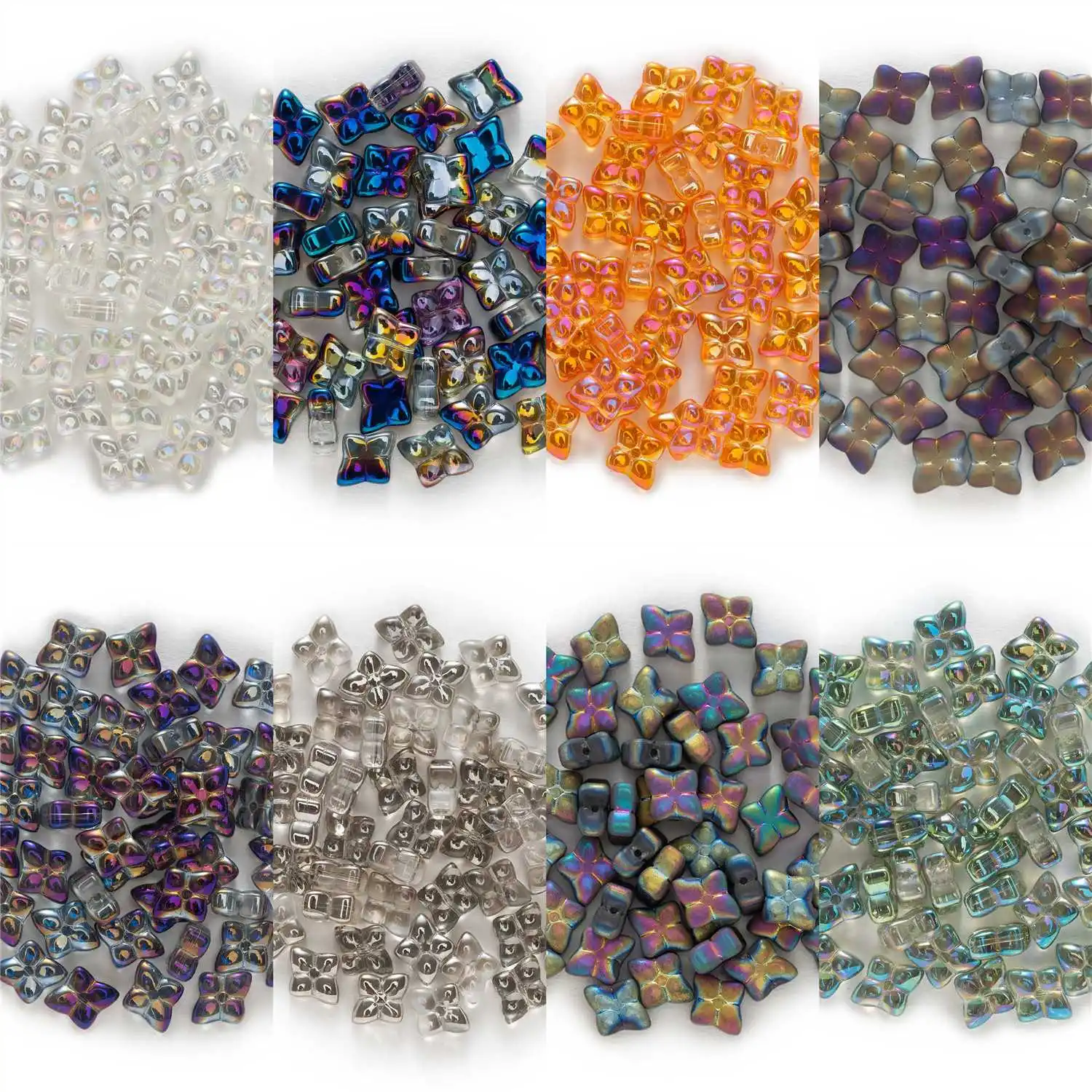 

10pcs Diamond Glass Beads Spacer Bead Jewelry Making Beaded Necklace Bracelet Earring Headwear Pendant Sewing Accessories DIY