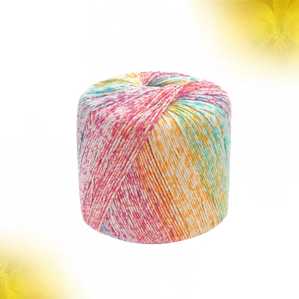 

Yarn Cotton Crochet Knitting Thread Hand Soft Gradient Skeins Line Material Weaving Acrylic Wool Rope Rainbow Dyed Chunky