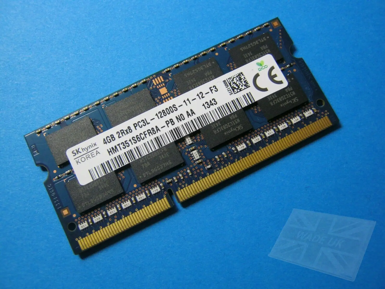 

RAM 4G 2RX8 PC3L-12800S HMT351S6CFR8A-PB Notebook Memory