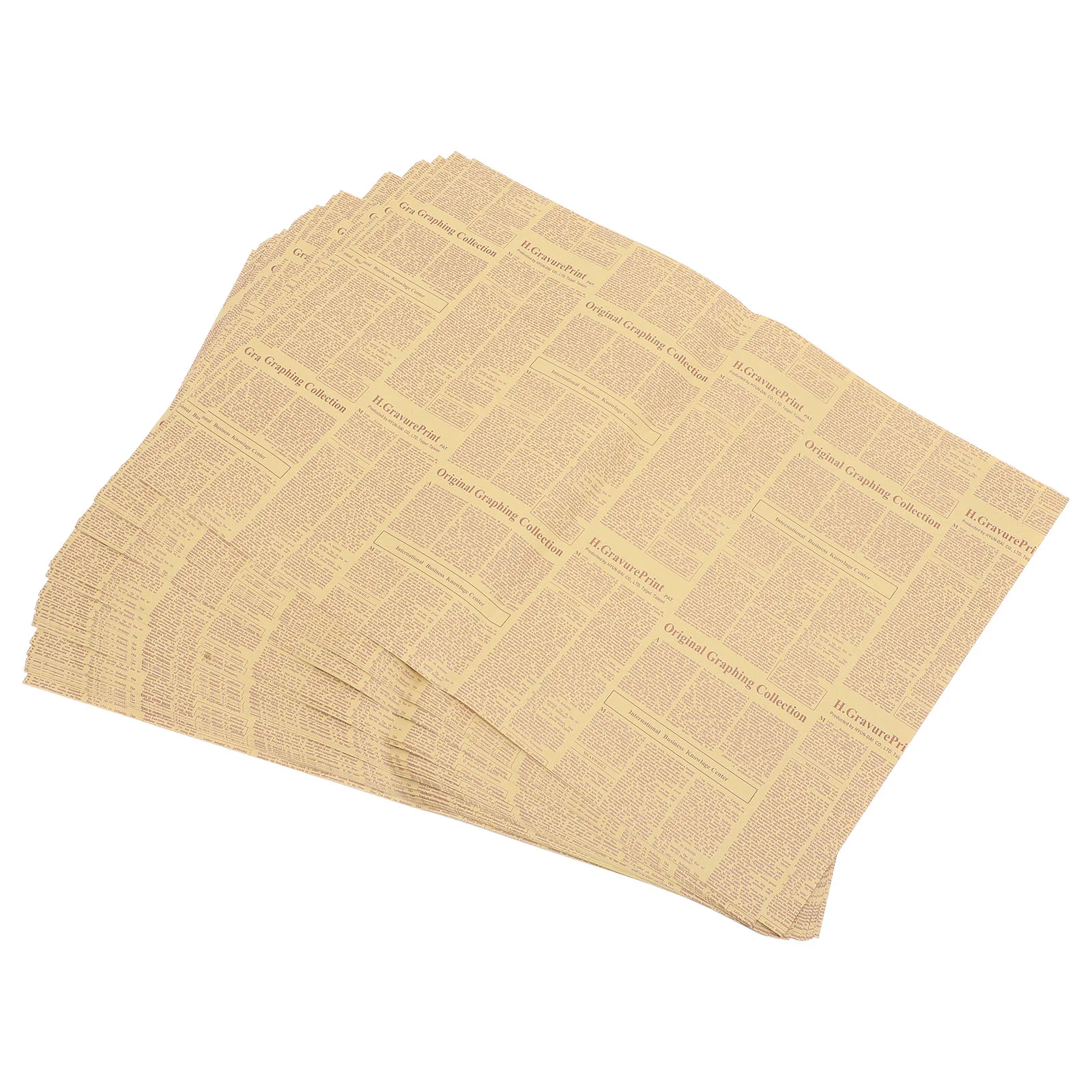 

40 Sheets English Newspaper Wrapping Flower Kraft Christmas Floral Bouquets Fall Wedding Decor Packing Old Supplies Brown