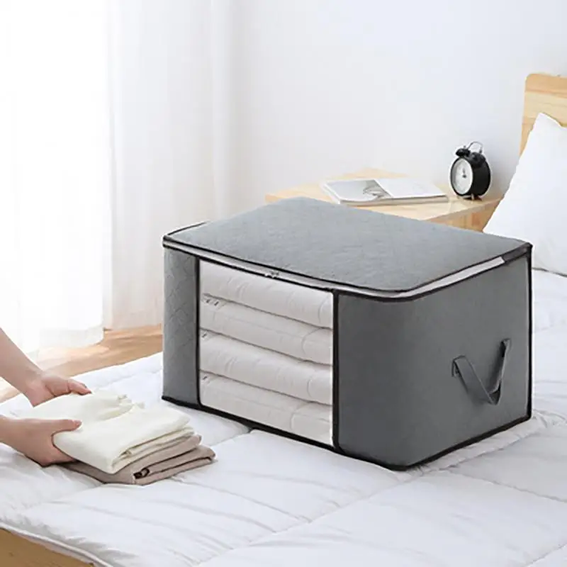 

Moving Packing Luggage Bags High Capacity Thickened Non-woven Multi-functional Storage Bag Clothes Quilt Storage Bag Home Tools