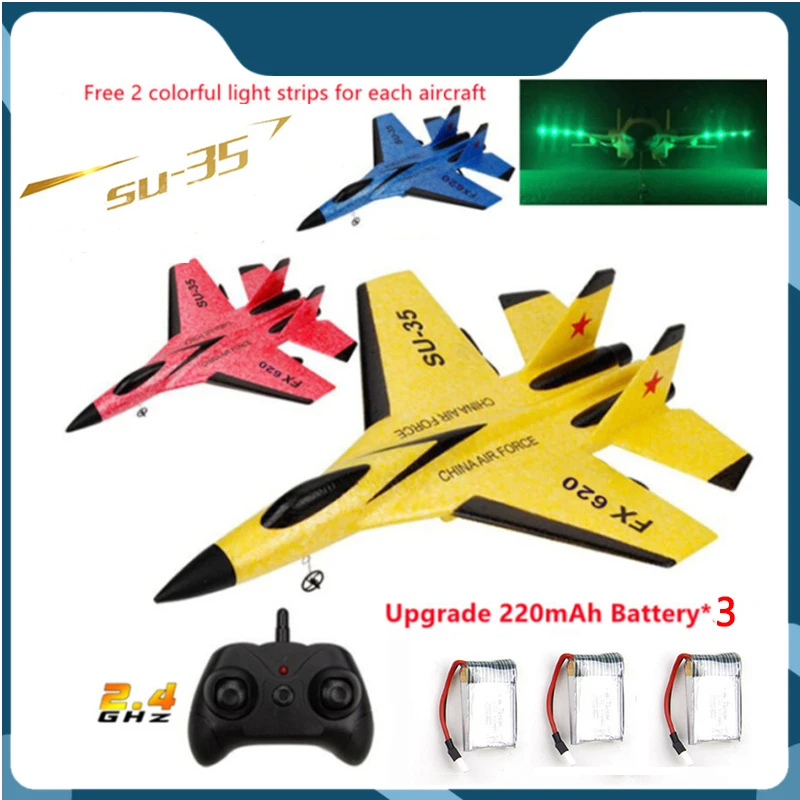 

FX-620 SU-35 RC Airplane 2.4G Remote Control Fighter Hobby Plane Glider Airplane EPP Foam Toys RC Plane Kids Gift VS Wltoys Dron