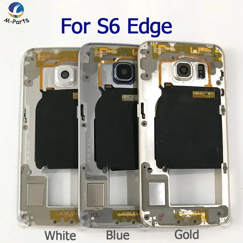 Оригинальная рамка корпуса средней рамки для Samsung Galaxy S6 G920F Edge G925F plus G928F Задняя