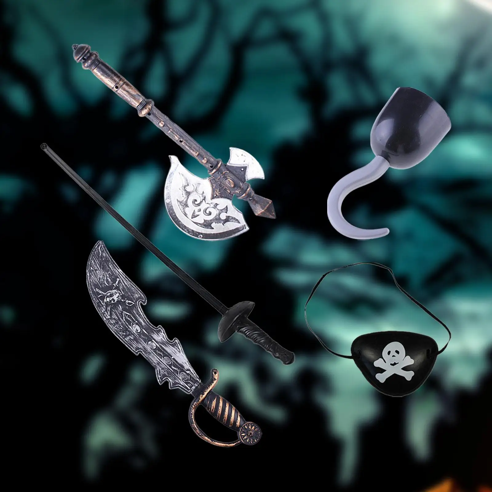 Аксессуары для косплея пирата на Хэллоуин сувениры вечеринки пиратский крючок