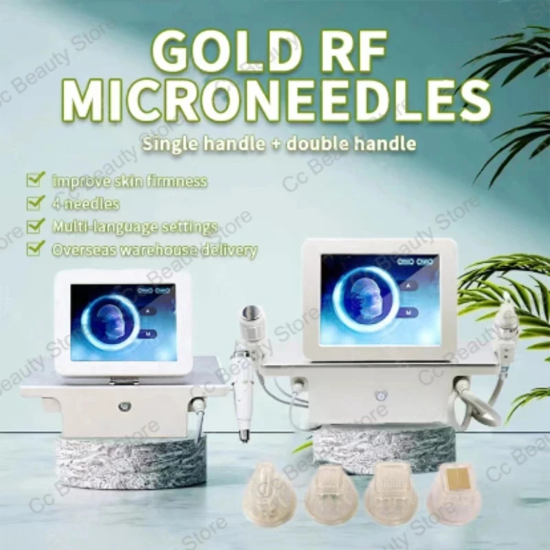 

2023 Gold RF Microneedle Machine Skin Tightening Skin Scare Wrinkle Remove Face Lift Body Compact RF Micro-needle Instrument