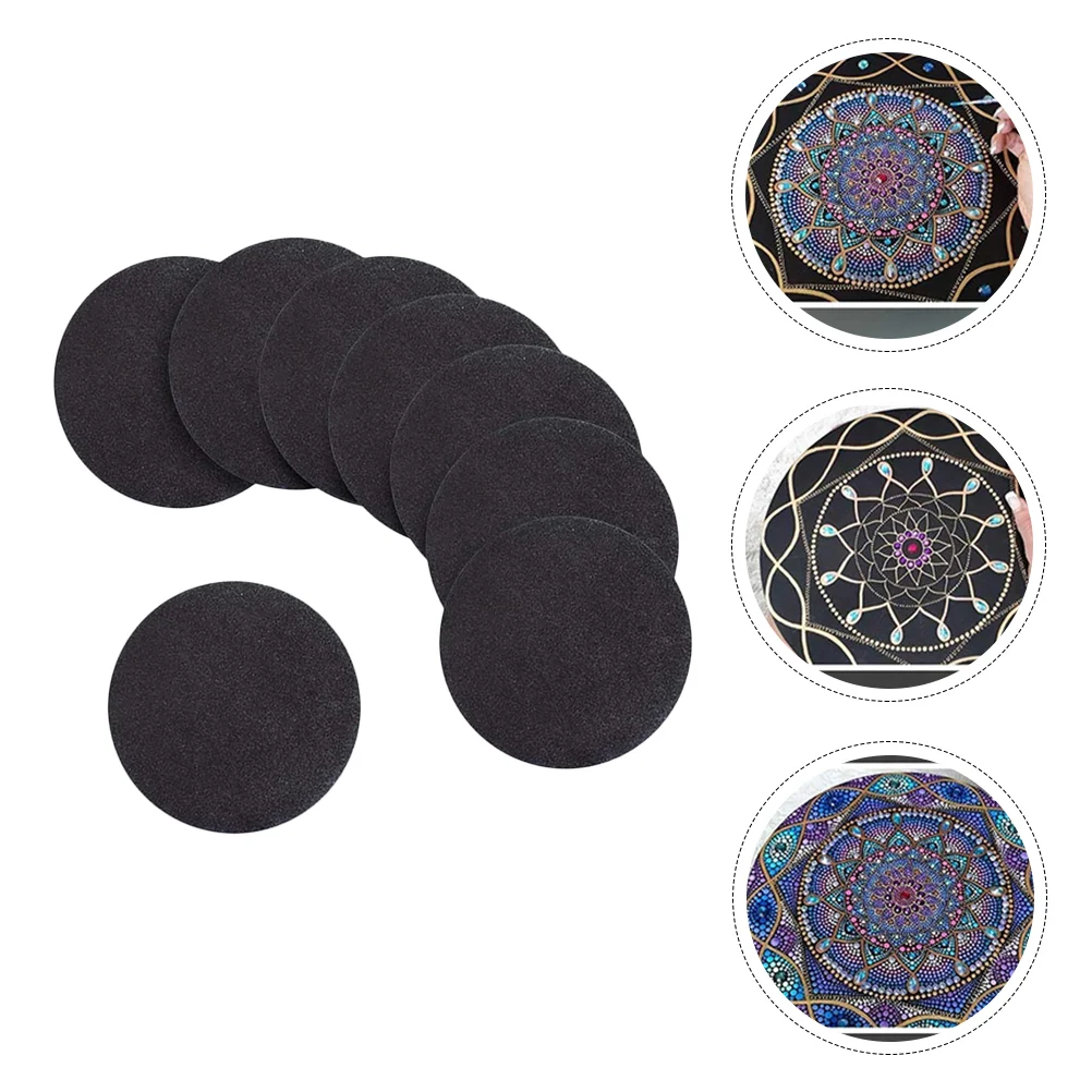 

Инструменты для гравировки мандалы, Круглый картонный держатель для рисования, поднос, детский картон для рисования