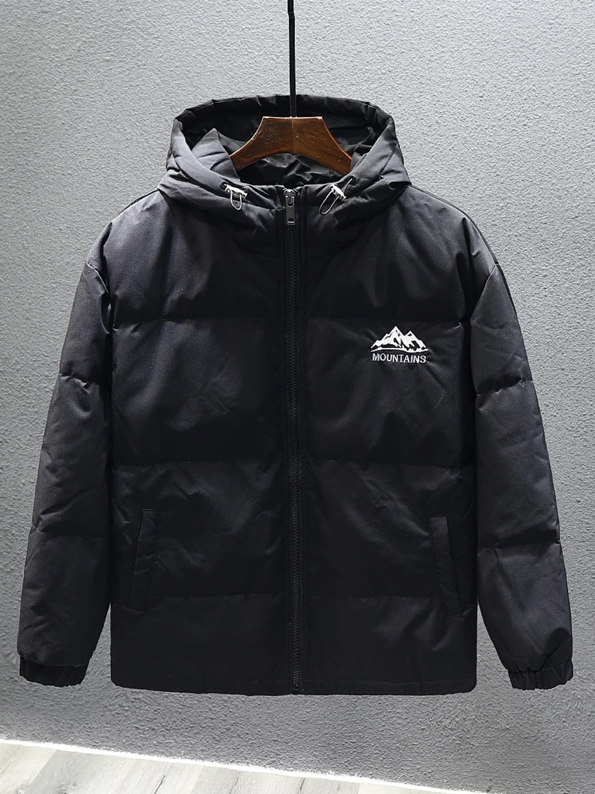 American Sle 90 White Duck Down Hood Down jacket Men's Autumn and Winter COUPLE'S Loose Thick Warm down Coat Outerwear