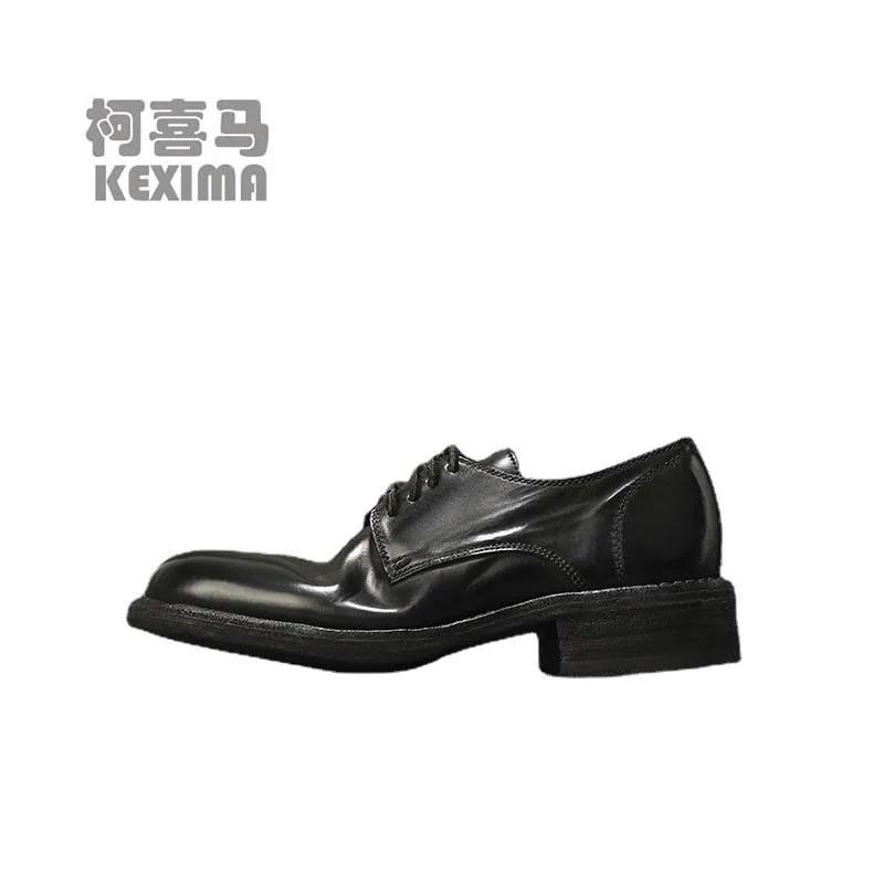 

yinjiefushi new Horse buttock skin male Horse Leather shoes handwork commerce men Dress shoes groom Wedding shoes for male