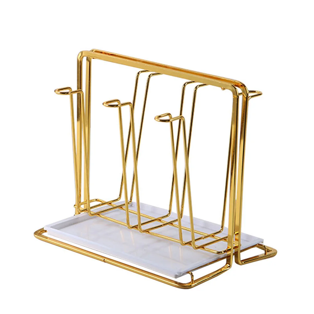 

Rack Drying Cup Mug Drainer Organizer Dish Bottle Tree Countertop Stand Farmhouseglass Drinking Bag Holder Draining Cups Metal