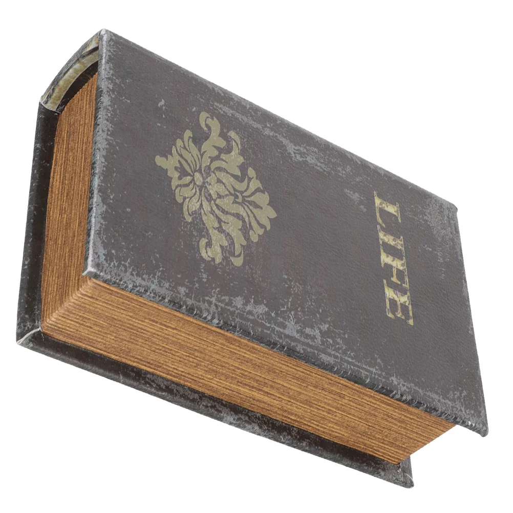 

Vintage Decor Book Simulation Box Book-shaped Storage Office Model Decoration Prop Organizer