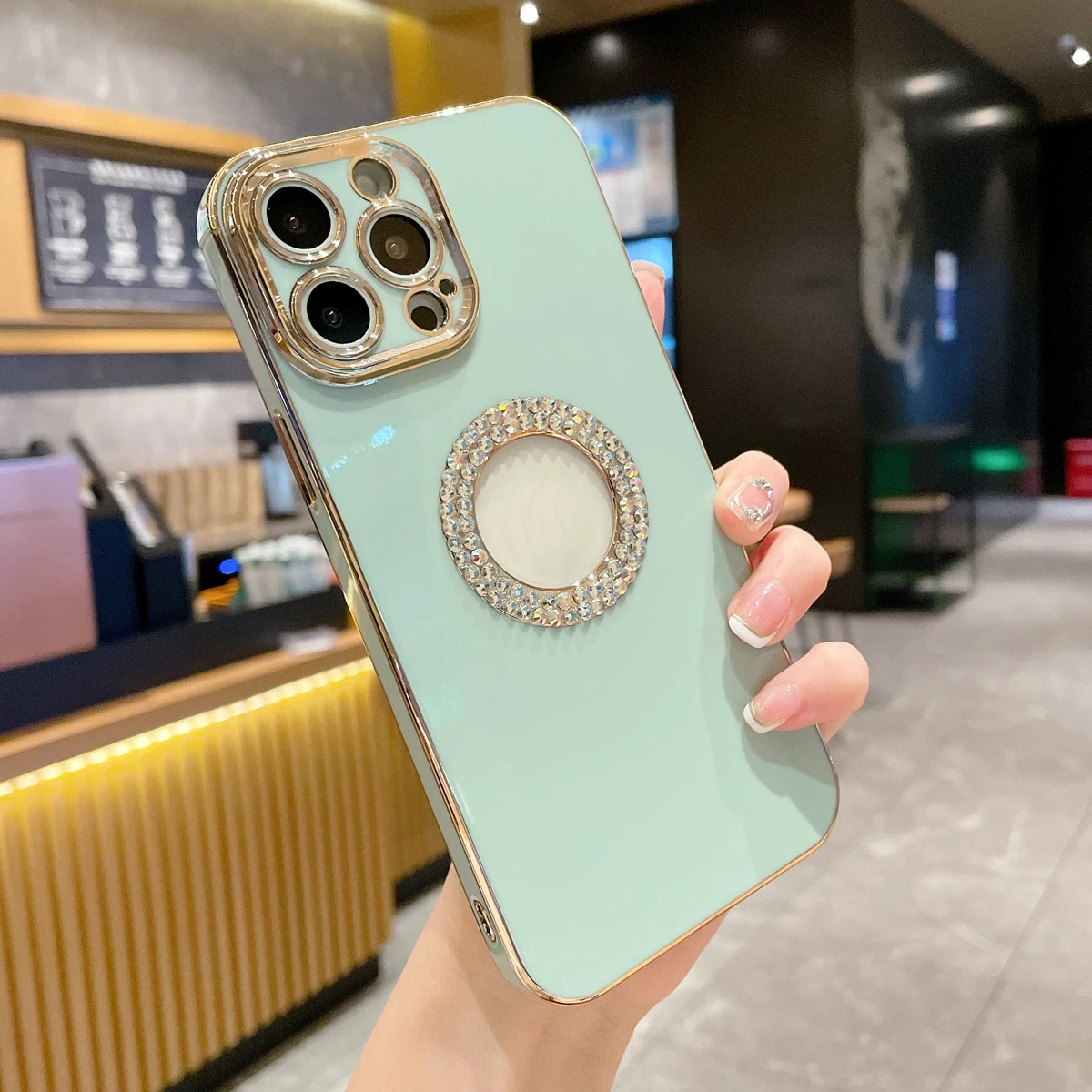 Роскошный Чехол Для Телефона С Бриллиантами iPhone 14/13/12/11 Pro Max Пылезащитный